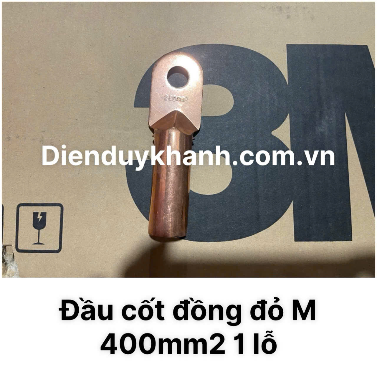 Đầu Cốt Đồng Đúc Đỏ 400mm2 1 Lỗ